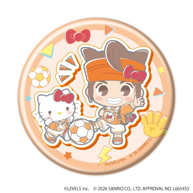 缶バッジ「イナズマイレブン×サンリオキャラクターズ」05/コンプリートセット(全10種)(コラボイラスト)