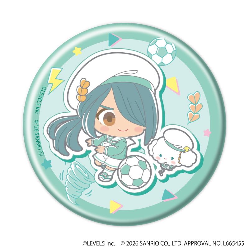 缶バッジ「イナズマイレブン×サンリオキャラクターズ」05/コンプリートセット(全10種)(コラボイラスト)