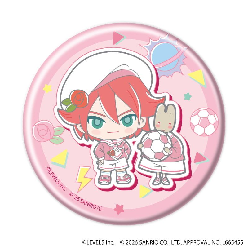 缶バッジ「イナズマイレブン×サンリオキャラクターズ」05/コンプリートセット(全10種)(コラボイラスト)