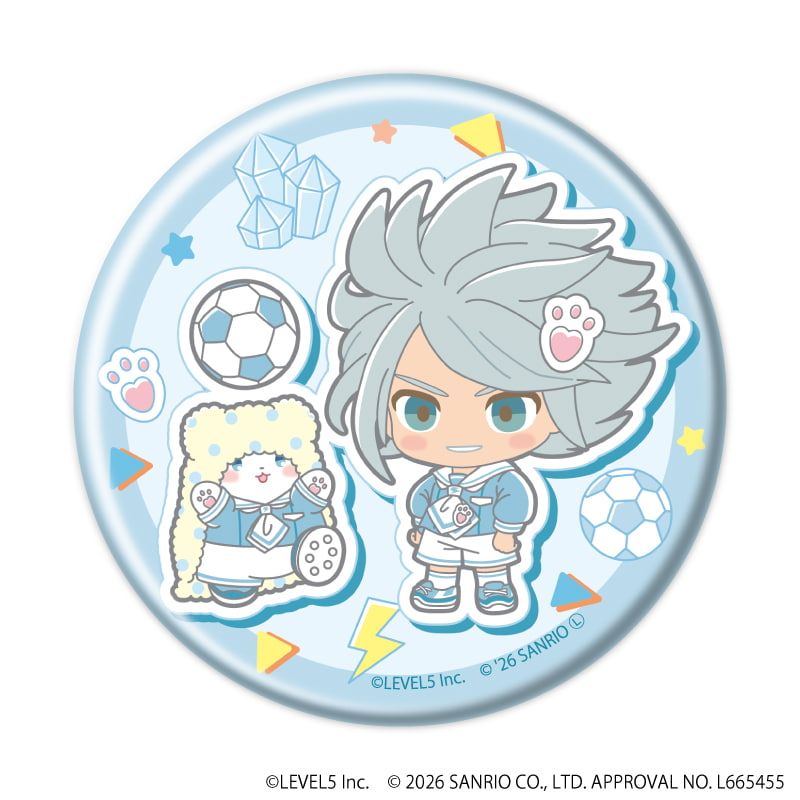 缶バッジ「イナズマイレブン×サンリオキャラクターズ」05/コンプリートセット(全10種)(コラボイラスト)