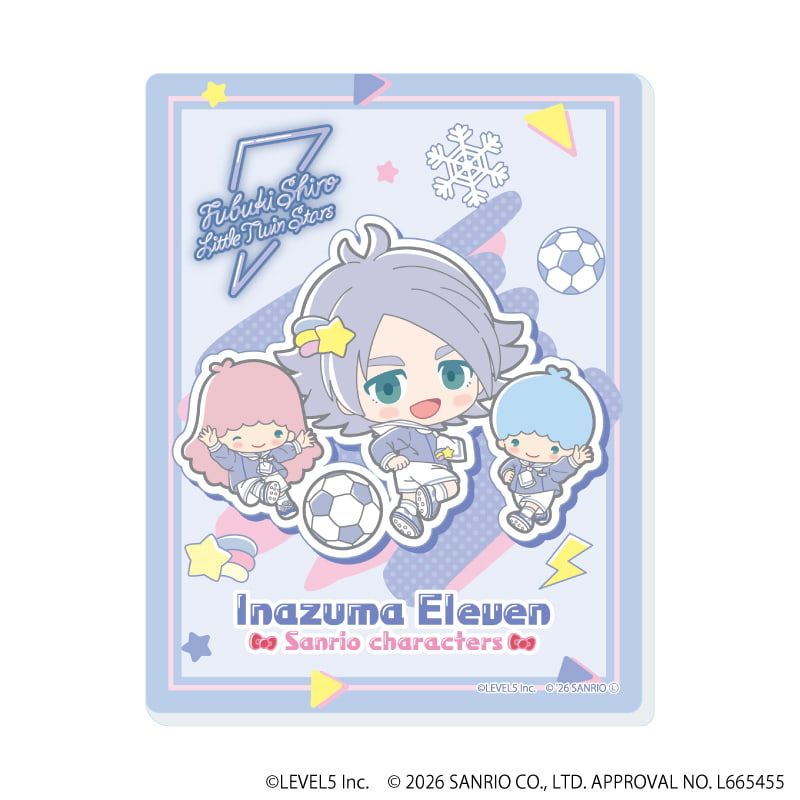 アクリルカード「イナズマイレブン×サンリオキャラクターズ」01/ブラインド(10種)(コラボイラスト)