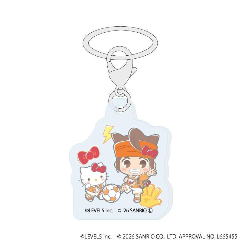 めじるしチャーム「イナズマイレブン×サンリオキャラクターズ」01/ブラインド(10種)(コラボイラスト)