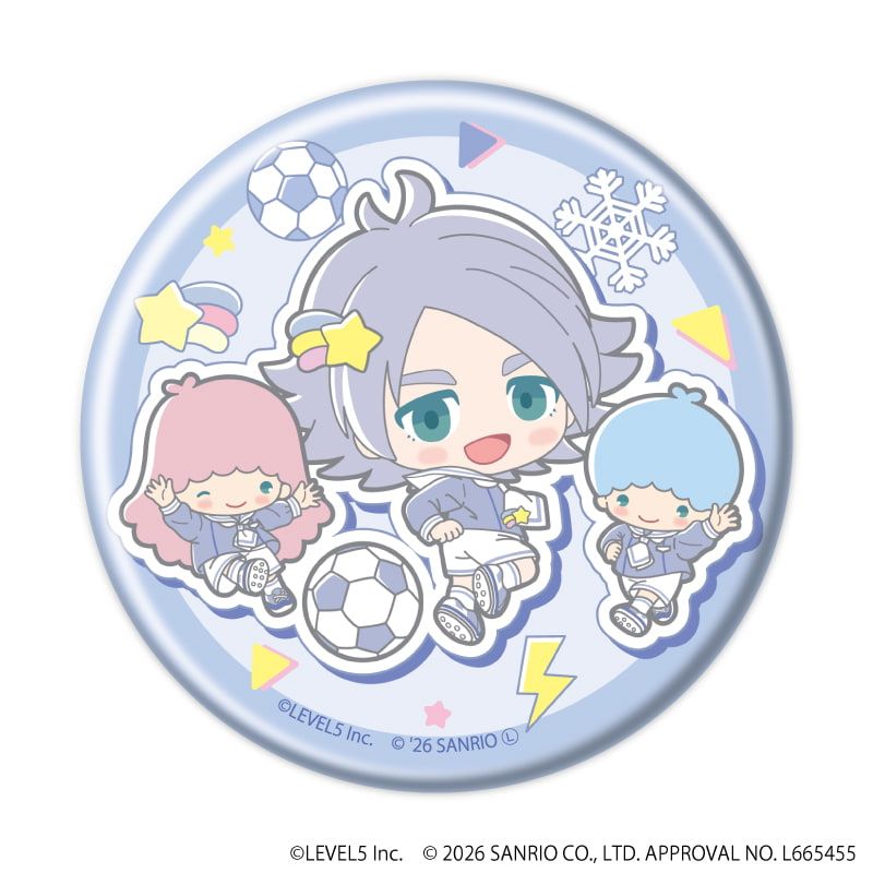 缶バッジ「イナズマイレブン×サンリオキャラクターズ」05/ブラインド(10種)(コラボイラスト)