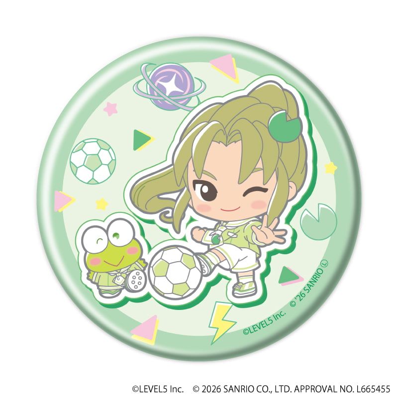 缶バッジ「イナズマイレブン×サンリオキャラクターズ」05/ブラインド(10種)(コラボイラスト)