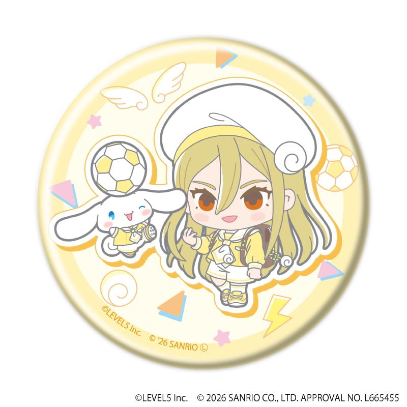 缶バッジ「イナズマイレブン×サンリオキャラクターズ」05/ブラインド(10種)(コラボイラスト)