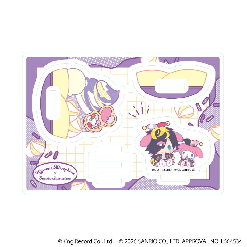 ゆらゆらアクリルスタンド「ヒプノシスマイク SANRIO NAKAYOKU EDIT」17/四十物 十四×マイメロディ(コラボイラスト)