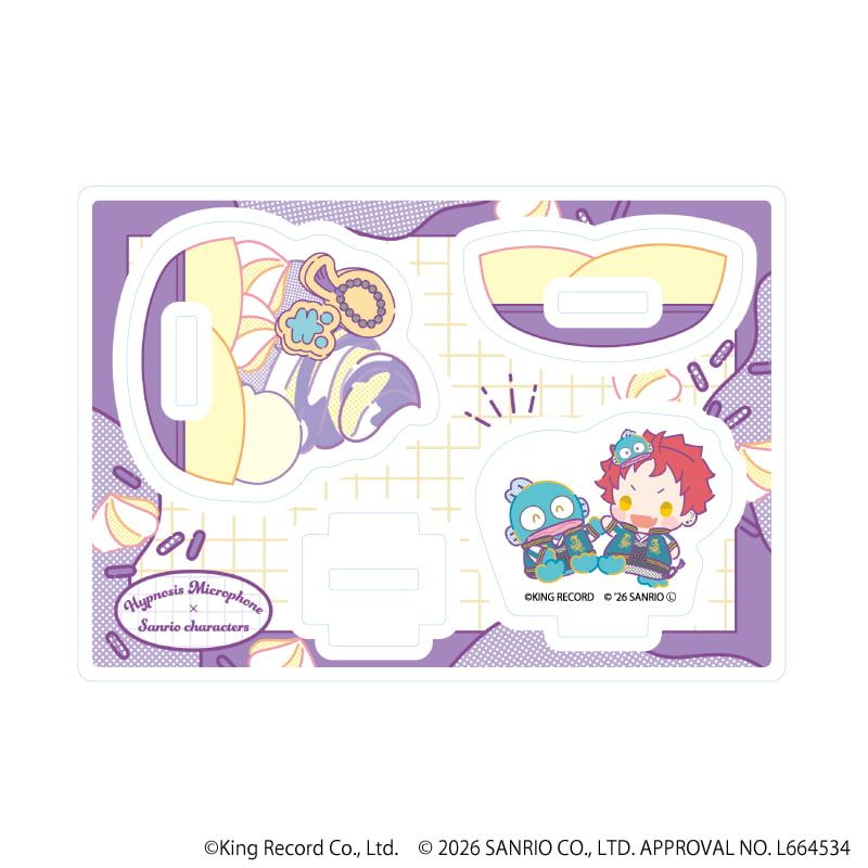 ゆらゆらアクリルスタンド「ヒプノシスマイク SANRIO NAKAYOKU EDIT」16/波羅夷 空却×ハンギョドン(コラボイラスト)
