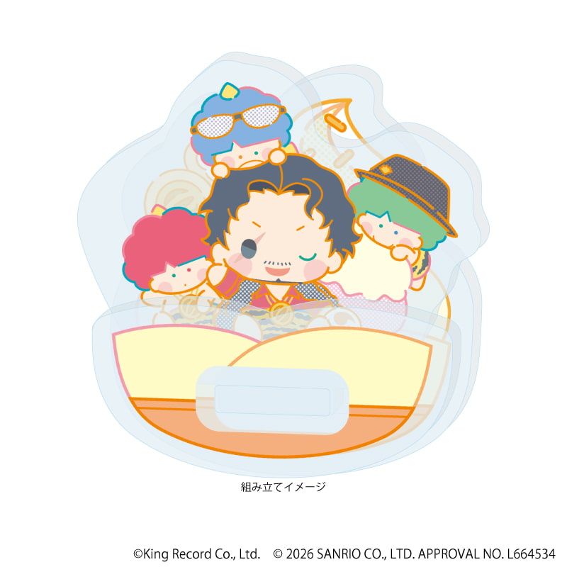 ゆらゆらアクリルスタンド「ヒプノシスマイク SANRIO NAKAYOKU EDIT」15/天谷奴 零×ゴロピカドン(コラボイラスト)