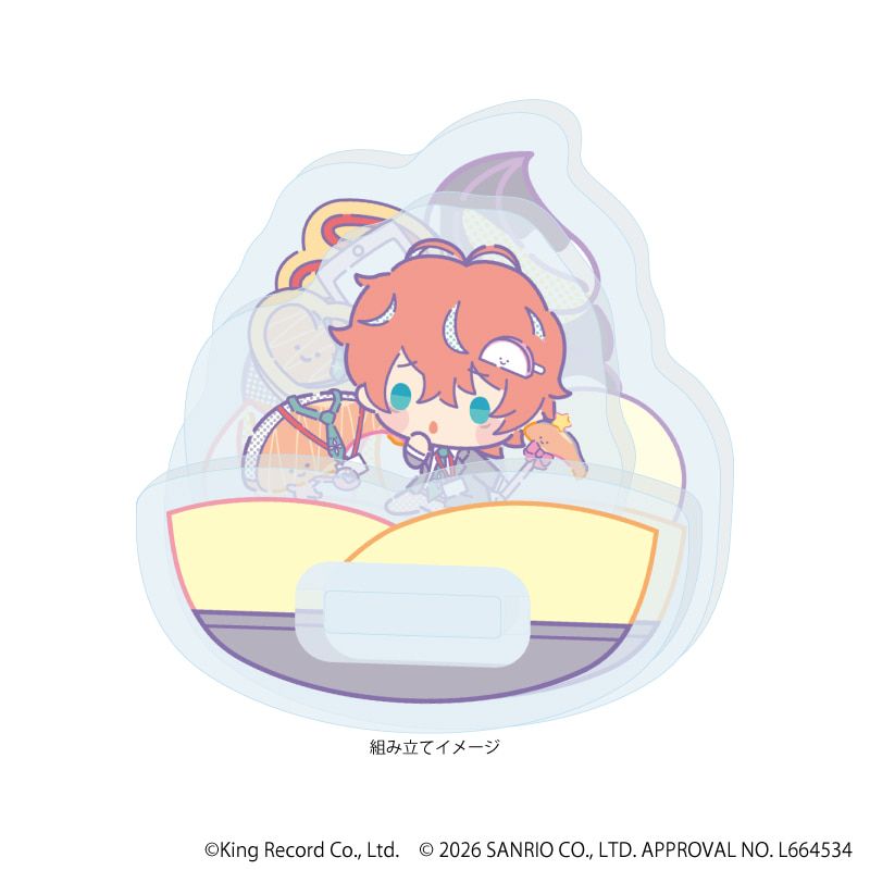 ゆらゆらアクリルスタンド「ヒプノシスマイク SANRIO NAKAYOKU EDIT」12/観音坂 独歩×KIRIMIちゃん.(コラボイラスト)