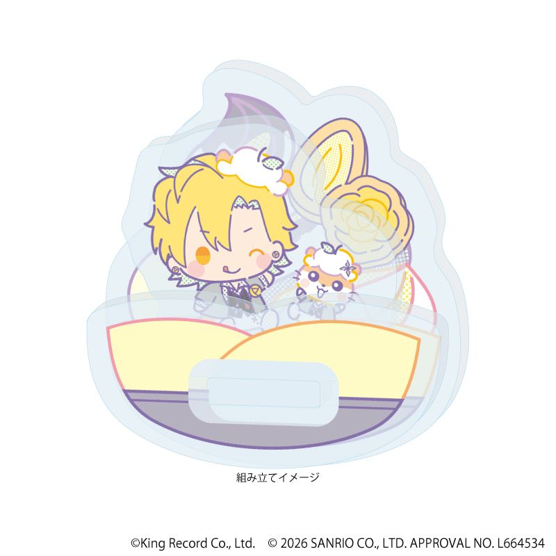 ゆらゆらアクリルスタンド「ヒプノシスマイク SANRIO NAKAYOKU EDIT」11/伊弉冉 一二三×コロコロクリリン(コラボイラスト)