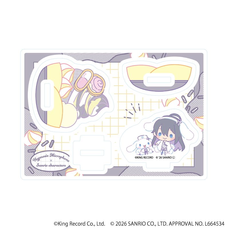 ゆらゆらアクリルスタンド「ヒプノシスマイク SANRIO NAKAYOKU EDIT」10/神宮寺 寂雷×シナモロール(コラボイラスト)