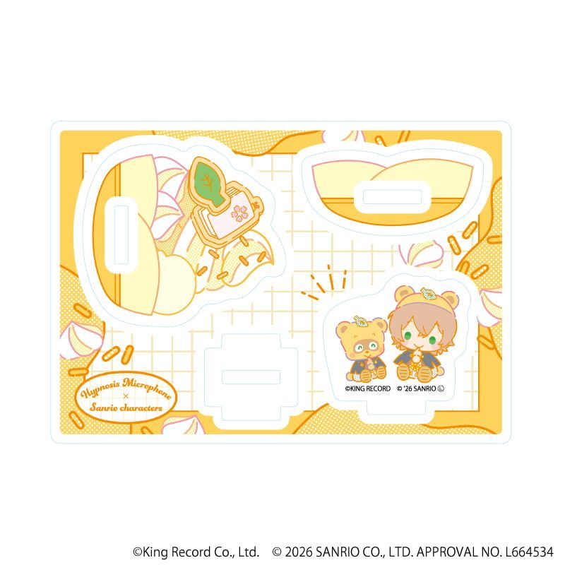 ゆらゆらアクリルスタンド「ヒプノシスマイク SANRIO NAKAYOKU EDIT」08/夢野 幻太郎×ぽこぽん日記(コラボイラスト)
