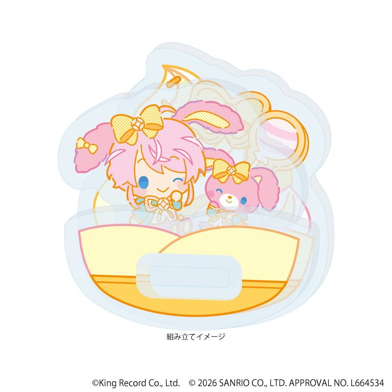 ゆらゆらアクリルスタンド「ヒプノシスマイク SANRIO NAKAYOKU EDIT」07/飴村 乱数×ぼんぼんりぼん(コラボイラスト)