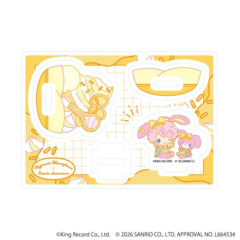 ゆらゆらアクリルスタンド「ヒプノシスマイク SANRIO NAKAYOKU EDIT」07/飴村 乱数×ぼんぼんりぼん(コラボイラスト)
