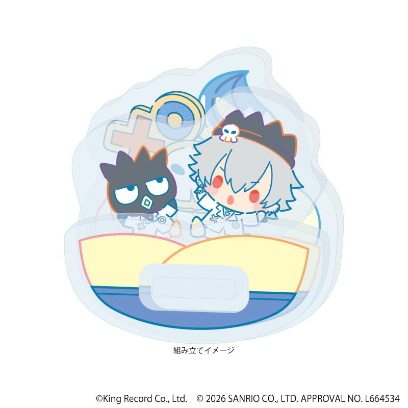 ゆらゆらアクリルスタンド「ヒプノシスマイク SANRIO NAKAYOKU EDIT」04/碧棺 左馬刻×バッドばつ丸(コラボイラスト)