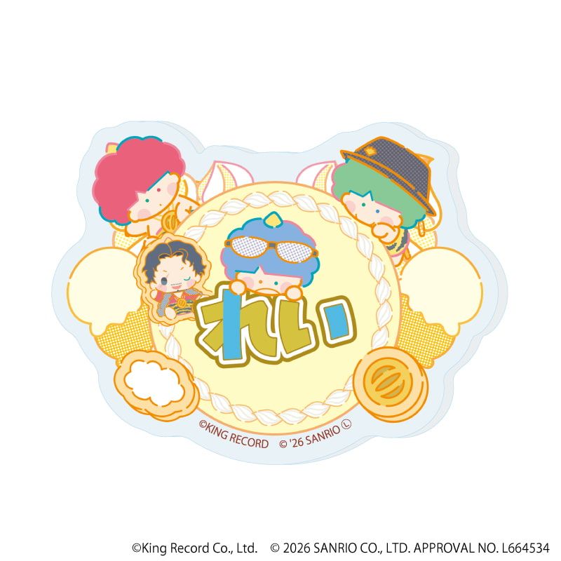 おなまえアクリルプレートバッジ「ヒプノシスマイク SANRIO NAKAYOKU EDIT」04/コンプリートセット(全9種)(コラボイラスト)