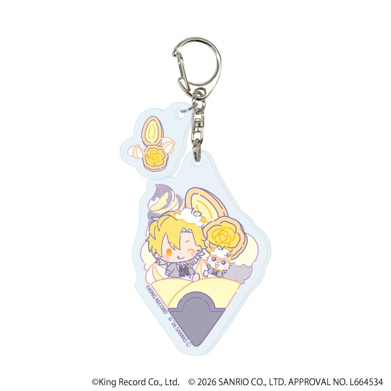 パーツ付きアクリルキーホルダー「ヒプノシスマイク SANRIO NAKAYOKU EDIT」02/コンプリートセット(全9種)(コラボイラスト)