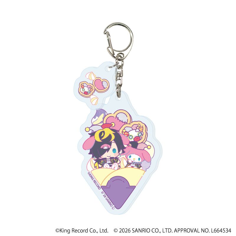 パーツ付きアクリルキーホルダー「ヒプノシスマイク SANRIO NAKAYOKU EDIT」02/コンプリートセット(全9種)(コラボイラスト)