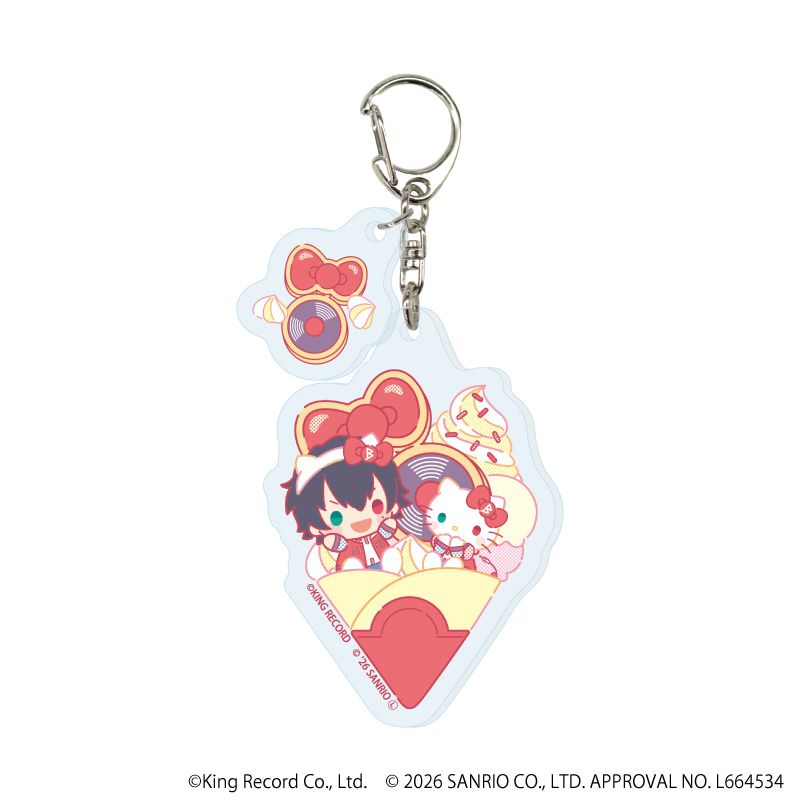 パーツ付きアクリルキーホルダー「ヒプノシスマイク SANRIO NAKAYOKU EDIT」01/コンプリートセット(全9種)(コラボイラスト)