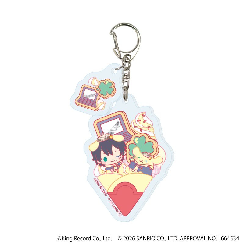 パーツ付きアクリルキーホルダー「ヒプノシスマイク SANRIO NAKAYOKU EDIT」01/コンプリートセット(全9種)(コラボイラスト)