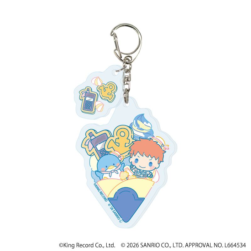 パーツ付きアクリルキーホルダー「ヒプノシスマイク SANRIO NAKAYOKU EDIT」01/コンプリートセット(全9種)(コラボイラスト)