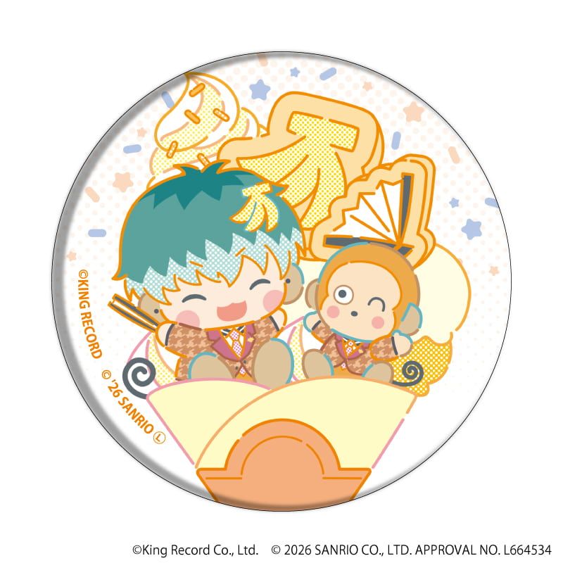 缶バッジ「ヒプノシスマイク SANRIO NAKAYOKU EDIT」04/コンプリートセット(全9種)(コラボイラスト)