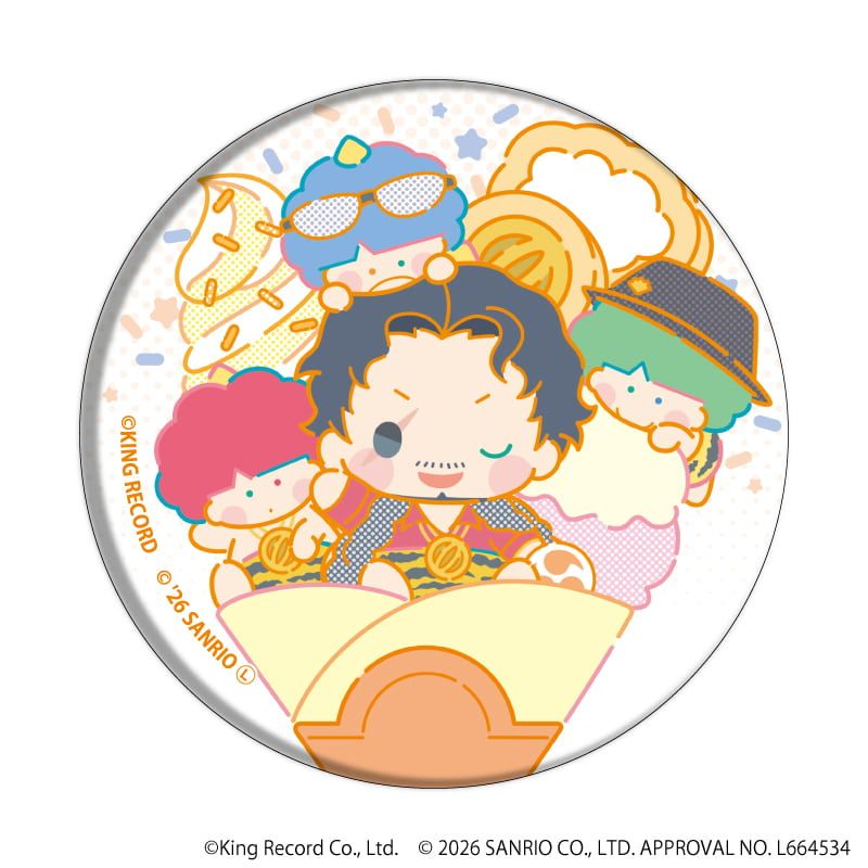 缶バッジ「ヒプノシスマイク SANRIO NAKAYOKU EDIT」04/コンプリートセット(全9種)(コラボイラスト)