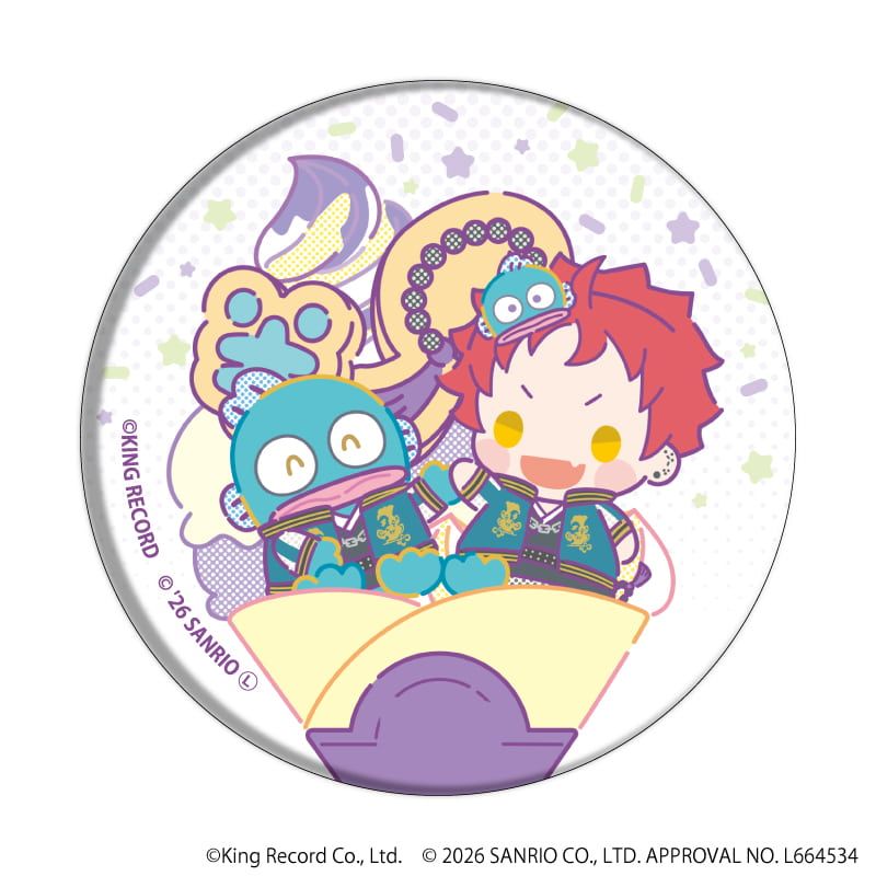 缶バッジ「ヒプノシスマイク SANRIO NAKAYOKU EDIT」04/コンプリートセット(全9種)(コラボイラスト)