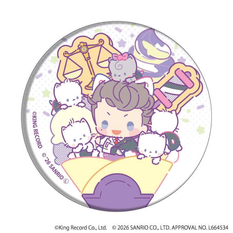 缶バッジ「ヒプノシスマイク SANRIO NAKAYOKU EDIT」04/コンプリートセット(全9種)(コラボイラスト)