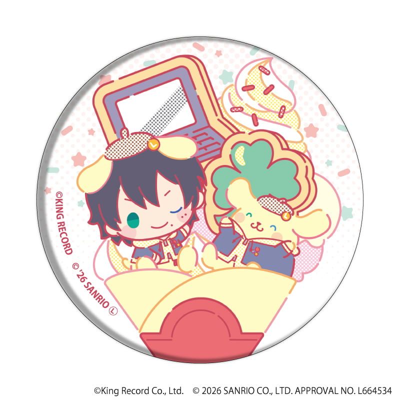 缶バッジ「ヒプノシスマイク SANRIO NAKAYOKU EDIT」03/コンプリートセット(全9種)(コラボイラスト)