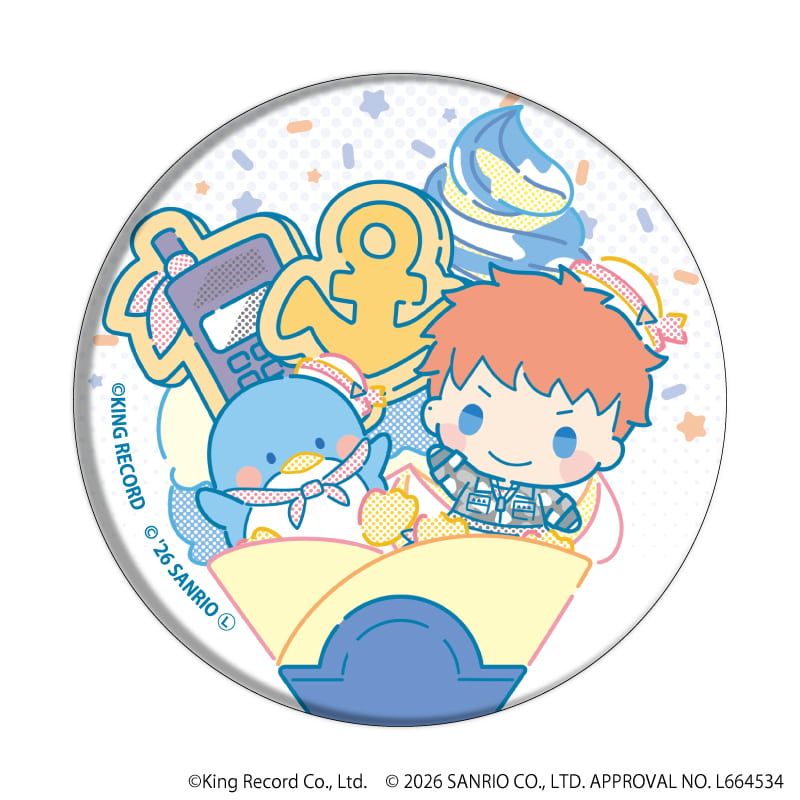 缶バッジ「ヒプノシスマイク SANRIO NAKAYOKU EDIT」03/コンプリートセット(全9種)(コラボイラスト)