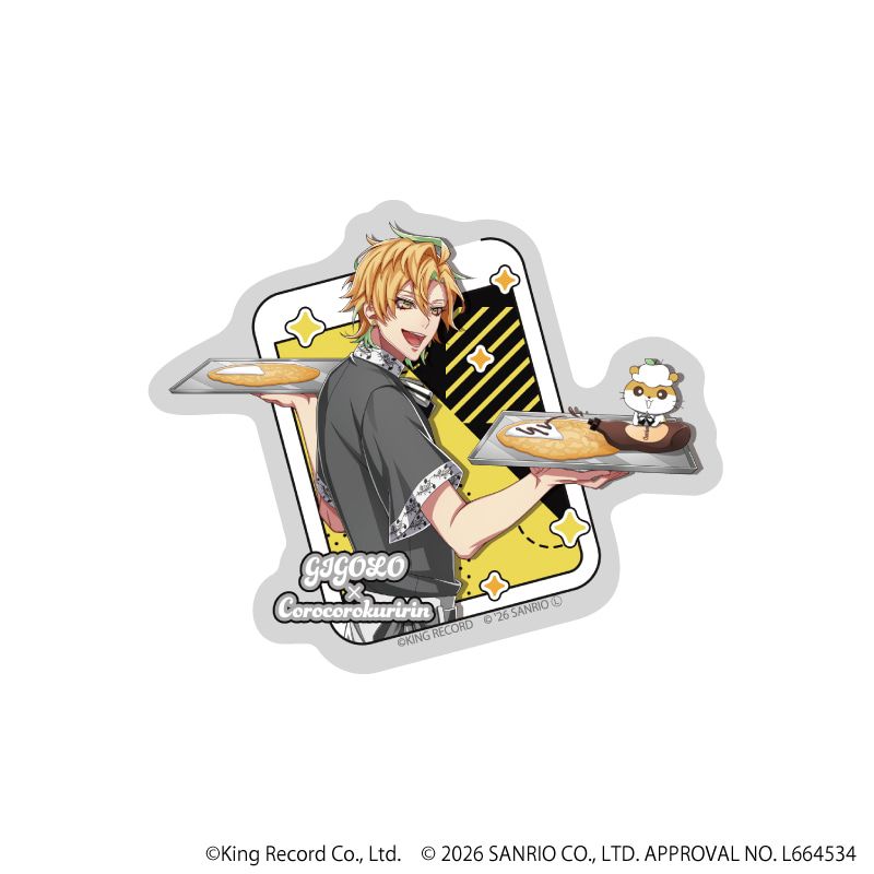 ダイカットステッカー「ヒプノシスマイク SANRIO NAKAYOKU EDIT」11/伊弉冉 一二三×コロコロクリリン(コラボイラスト)