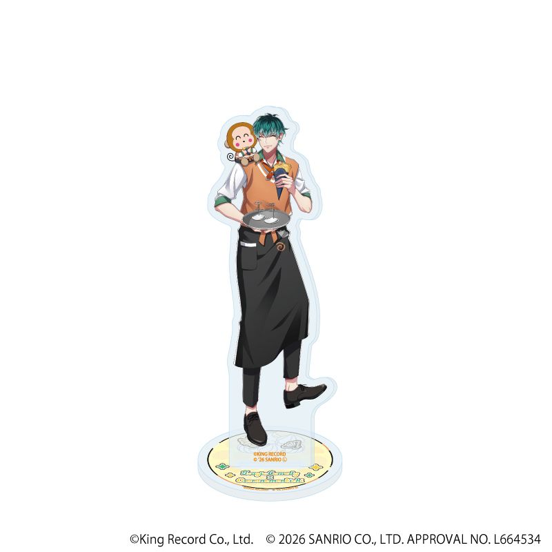 アクリルスタンド「ヒプノシスマイク SANRIO NAKAYOKU EDIT」13/白膠木 簓×おさるのもんきち(コラボイラスト)