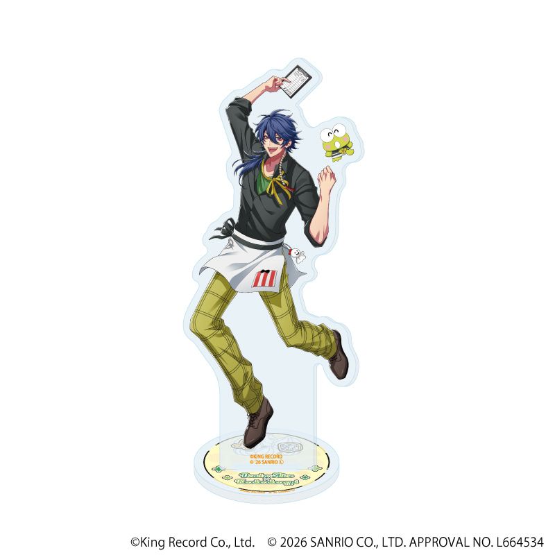 アクリルスタンド「ヒプノシスマイク SANRIO NAKAYOKU EDIT」09/有栖川 帝統×けろけろけろっぴ(コラボイラスト)