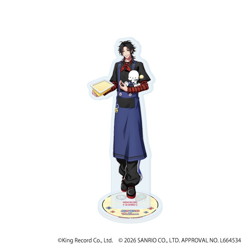 アクリルスタンド「ヒプノシスマイク SANRIO NAKAYOKU EDIT」02/山田 二郎×ポチャッコ(コラボイラスト)