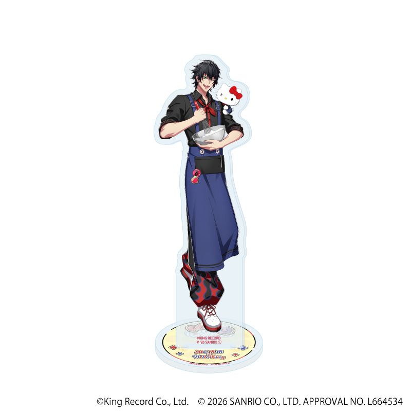 アクリルスタンド「ヒプノシスマイク SANRIO NAKAYOKU EDIT」01/山田 一郎×ハローキティ(コラボイラスト)