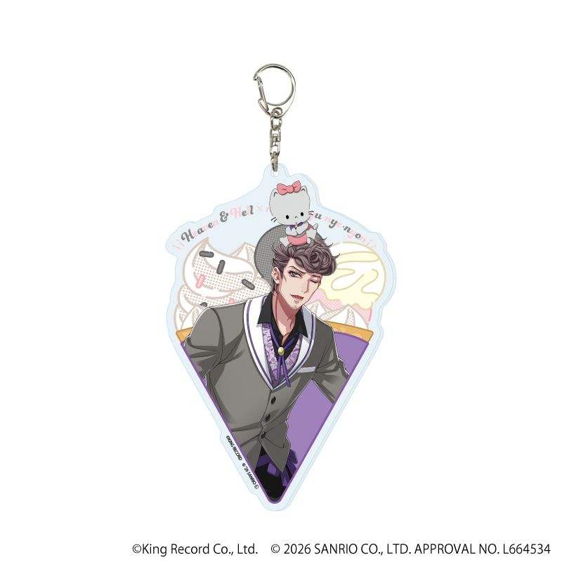 デカアクリルキーホルダー「ヒプノシスマイク SANRIO NAKAYOKU EDIT」18/天国 獄×ニャニィニュニェニョン(コラボイラスト)