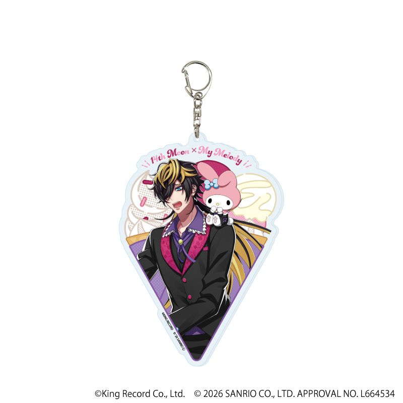 デカアクリルキーホルダー「ヒプノシスマイク SANRIO NAKAYOKU EDIT」17/四十物 十四×マイメロディ(コラボイラスト)
