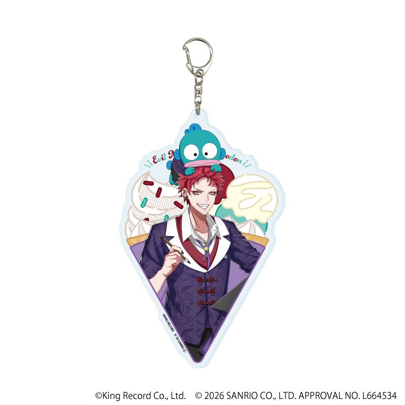デカアクリルキーホルダー「ヒプノシスマイク SANRIO NAKAYOKU EDIT」16/波羅夷 空却×ハンギョドン(コラボイラスト)