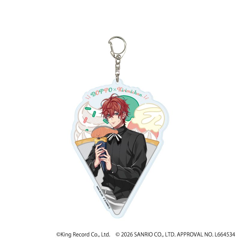 デカアクリルキーホルダー「ヒプノシスマイク SANRIO NAKAYOKU EDIT」12/観音坂 独歩×KIRIMIちゃん.(コラボイラスト)