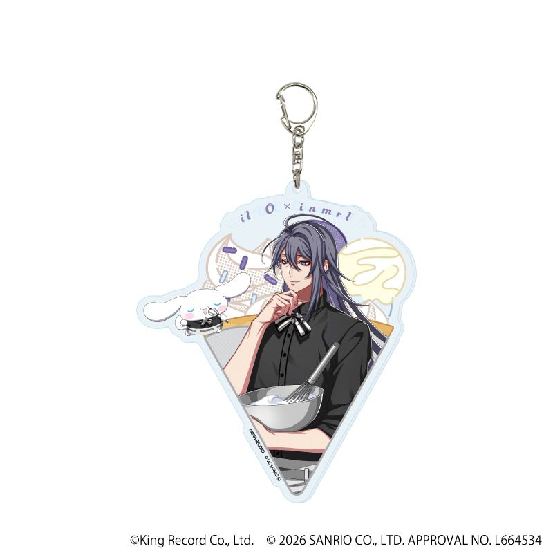 デカアクリルキーホルダー「ヒプノシスマイク SANRIO NAKAYOKU EDIT」10/神宮寺 寂雷×シナモロール(コラボイラスト)