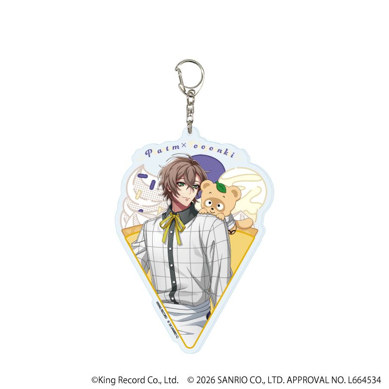 デカアクリルキーホルダー「ヒプノシスマイク SANRIO NAKAYOKU EDIT」08/夢野 幻太郎×ぽこぽん日記(コラボイラスト)