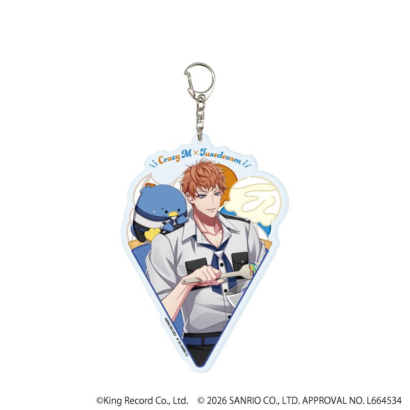 デカアクリルキーホルダー「ヒプノシスマイク SANRIO NAKAYOKU EDIT」06/毒島 メイソン 理鶯×タキシードサム(コラボイラスト)