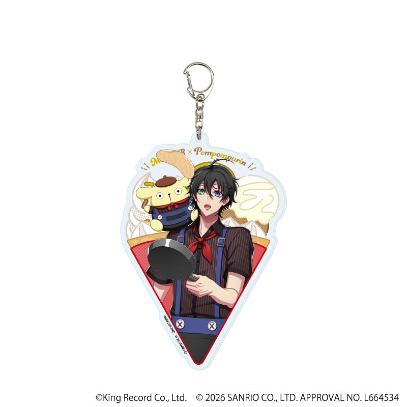 デカアクリルキーホルダー「ヒプノシスマイク SANRIO NAKAYOKU EDIT」03/山田 三郎×ポムポムプリン(コラボイラスト)