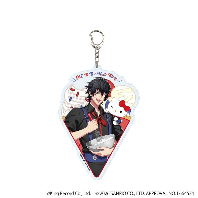 デカアクリルキーホルダー「ヒプノシスマイク SANRIO NAKAYOKU EDIT」01/山田 一郎×ハローキティ(コラボイラスト)