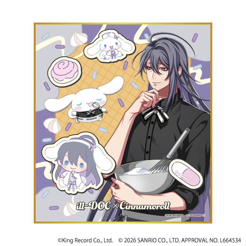 ミニ色紙「ヒプノシスマイク SANRIO NAKAYOKU EDIT」02/コンプリートセット(全9種)(コラボイラスト)