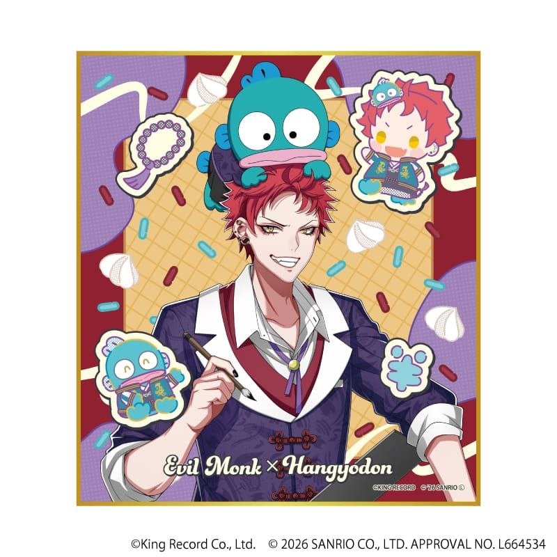 ミニ色紙「ヒプノシスマイク SANRIO NAKAYOKU EDIT」02/コンプリートセット(全9種)(コラボイラスト)