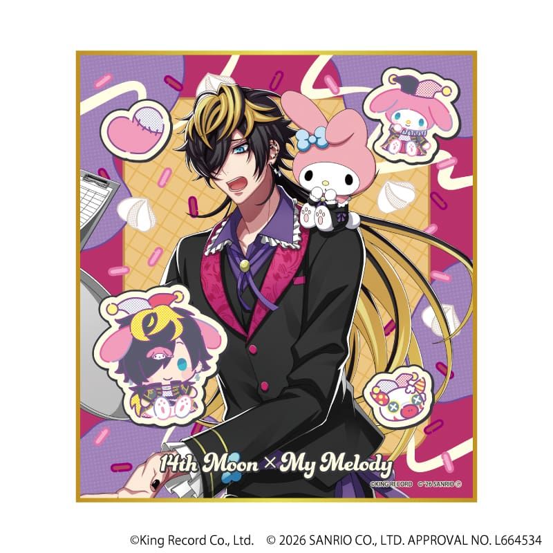 ミニ色紙「ヒプノシスマイク SANRIO NAKAYOKU EDIT」02/コンプリートセット(全9種)(コラボイラスト)