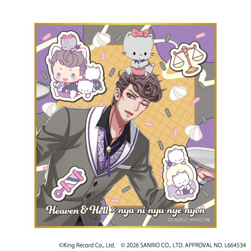 ミニ色紙「ヒプノシスマイク SANRIO NAKAYOKU EDIT」02/コンプリートセット(全9種)(コラボイラスト)