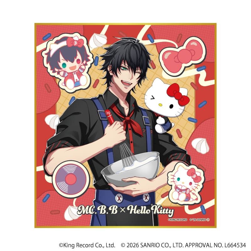 ミニ色紙「ヒプノシスマイク SANRIO NAKAYOKU EDIT」01/コンプリートセット(全9種)(コラボイラスト)